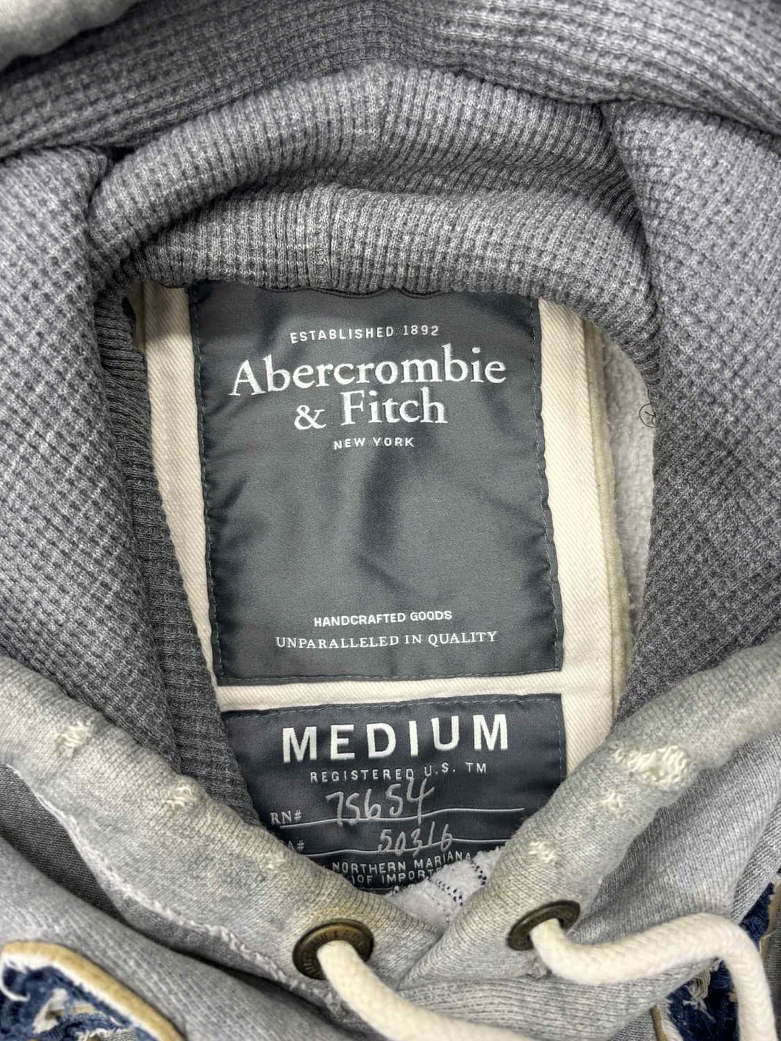 아베크롬비 y2k 올드스쿨 그레이 스웨트셔츠 후드티(M) 상품이미지4