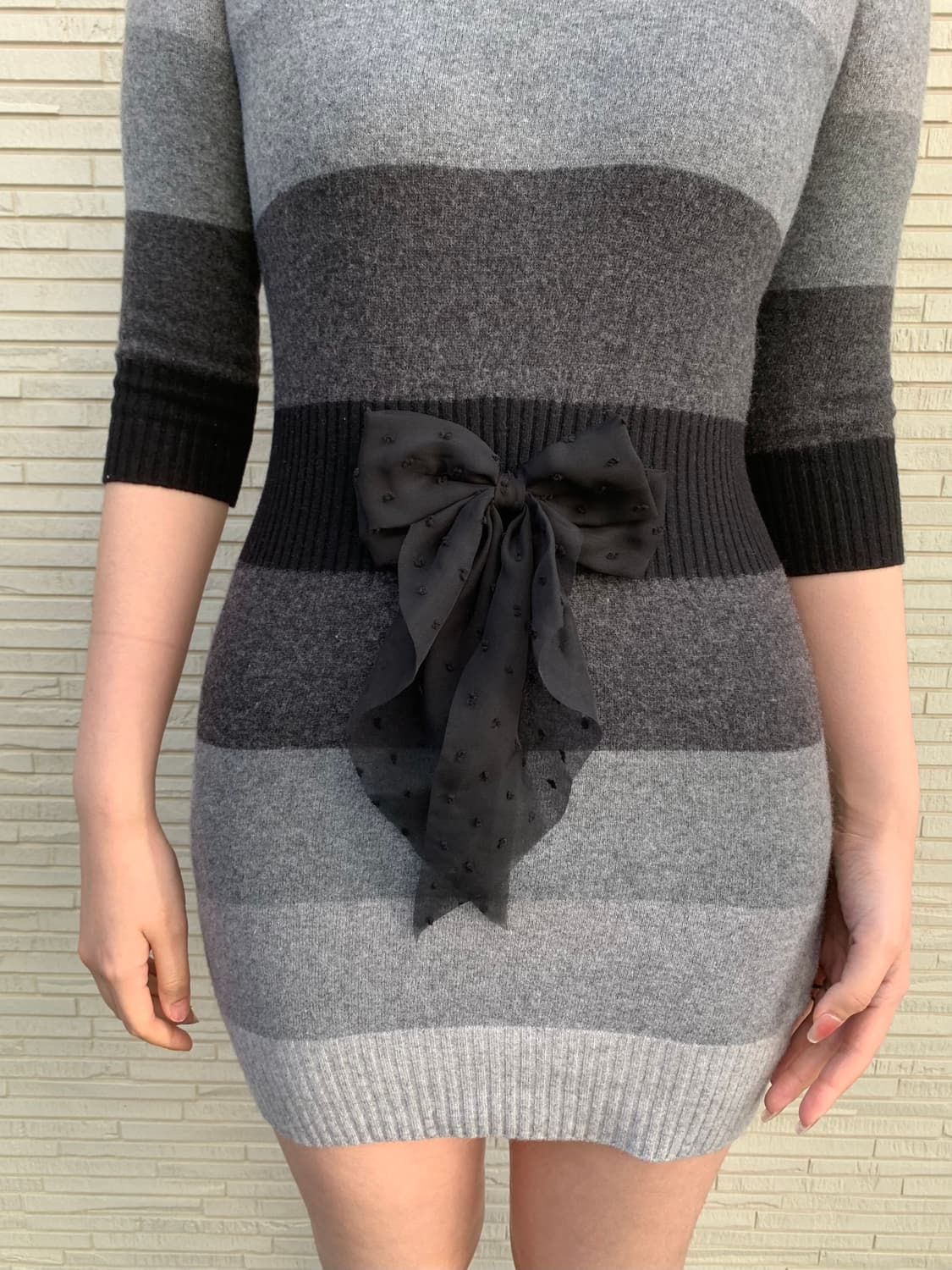 모스키노 리본 니트 원피스 상품이미지4