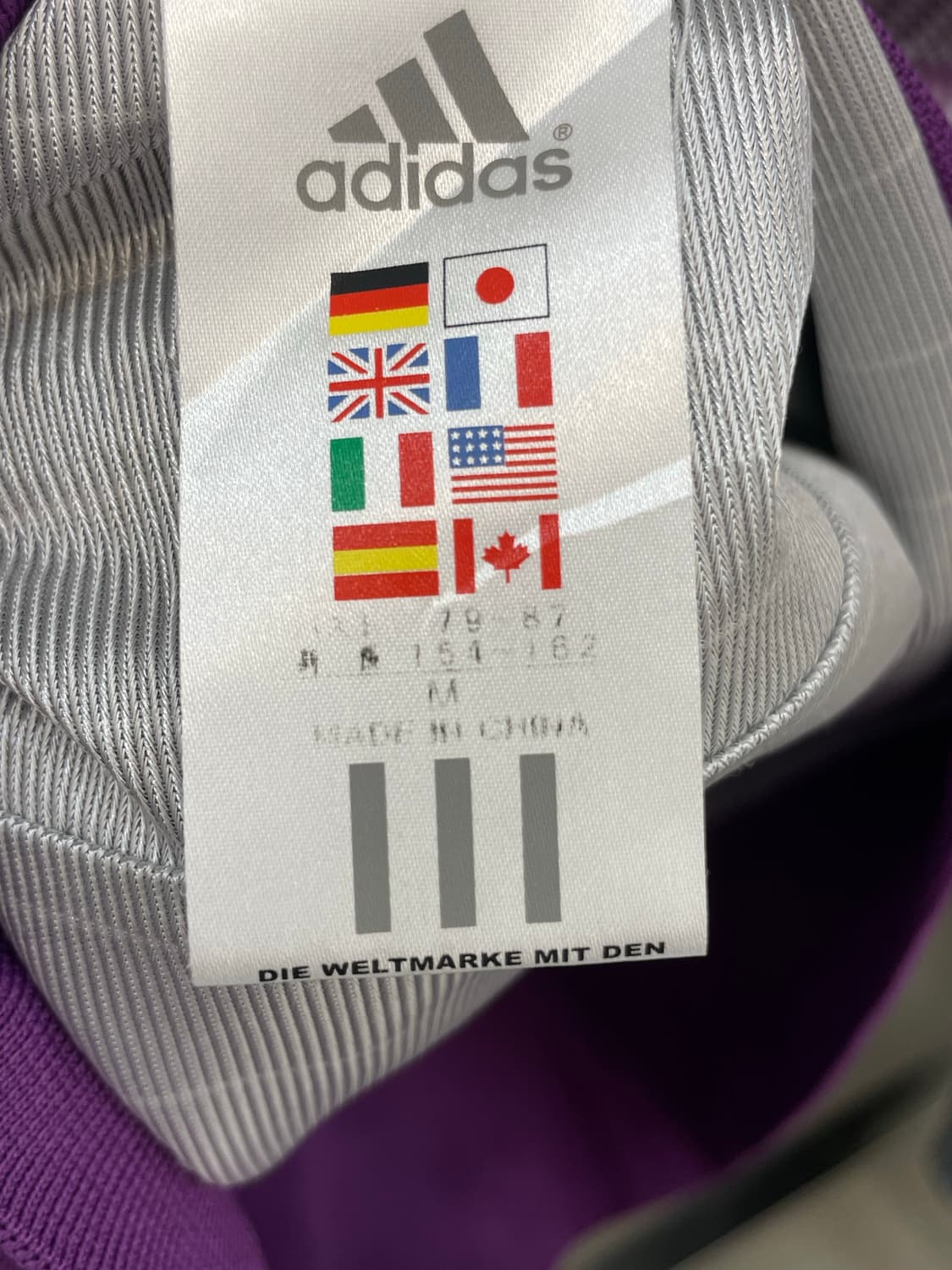 00‘s adidas check shirring jacket 상품이미지4