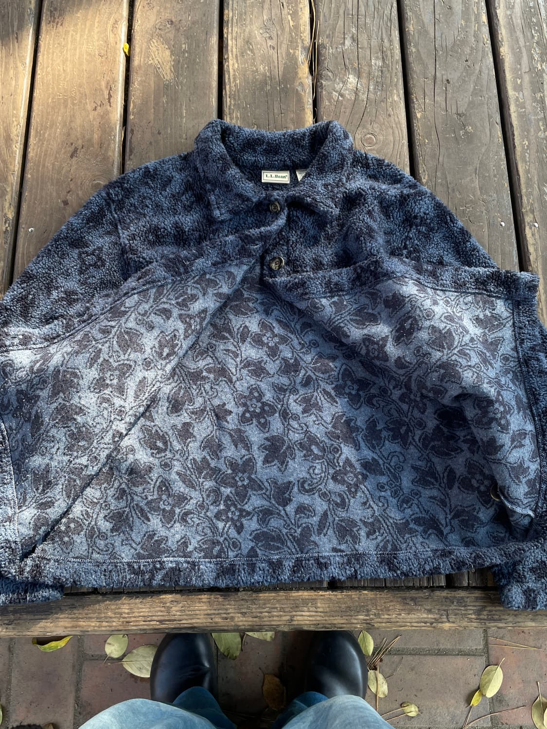 90s L.L. Bean jacquard Fleece JK 상품이미지5