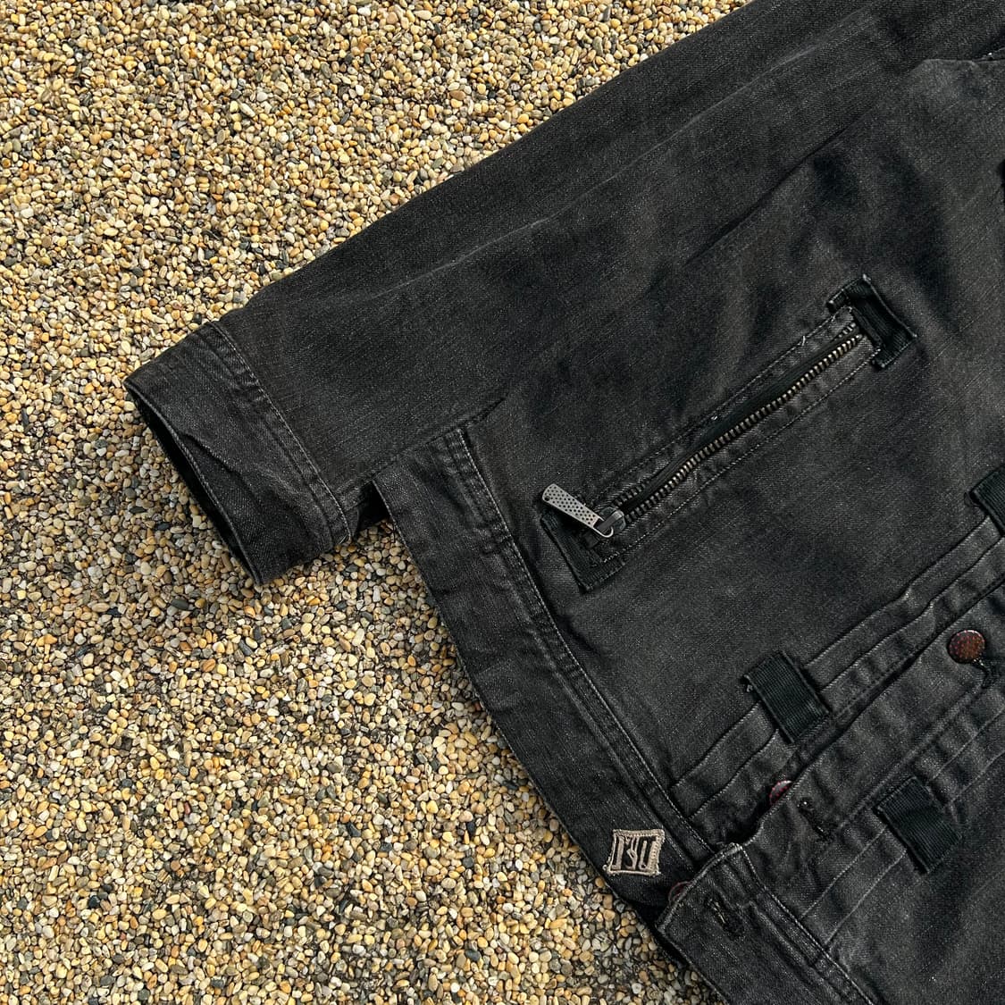 디젤(DIESEL)멀티포켓 흑청 트러커 자켓 상품이미지3