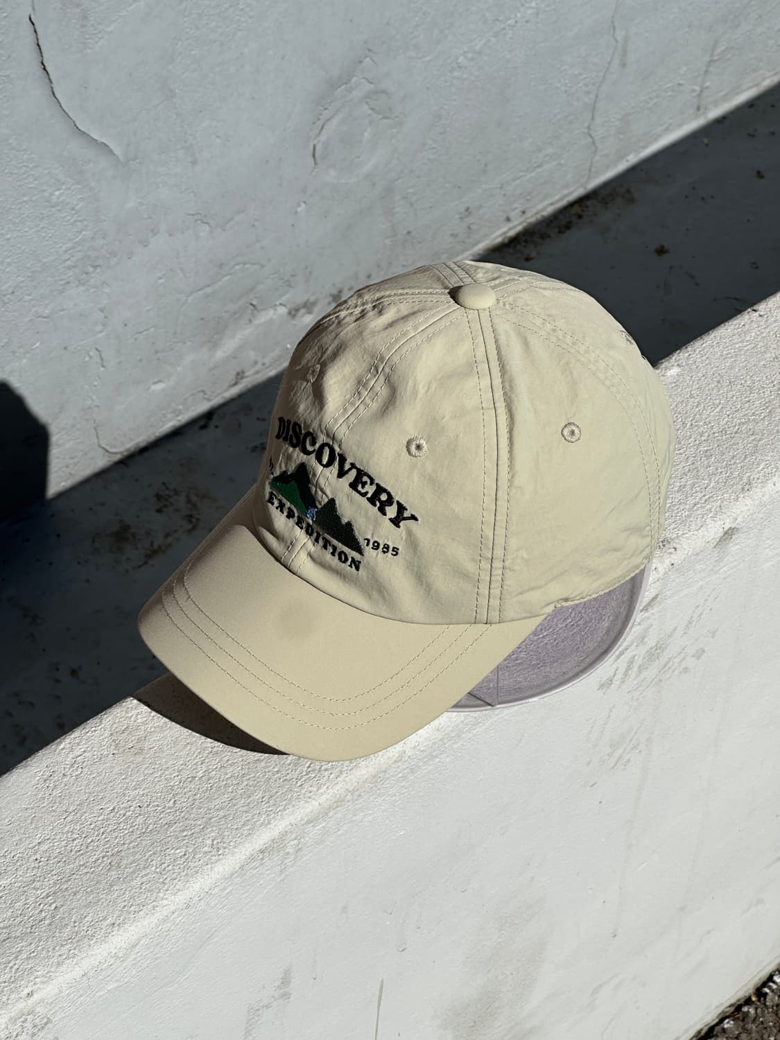 [F] 디스커버리 베이지 우븐 볼캡 모자 상품이미지2