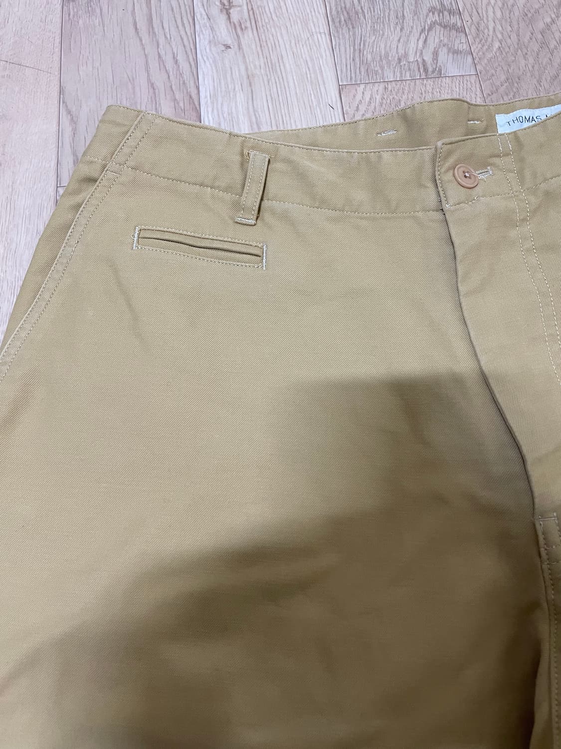 토마스모어 베이지색 면바지 상품이미지4