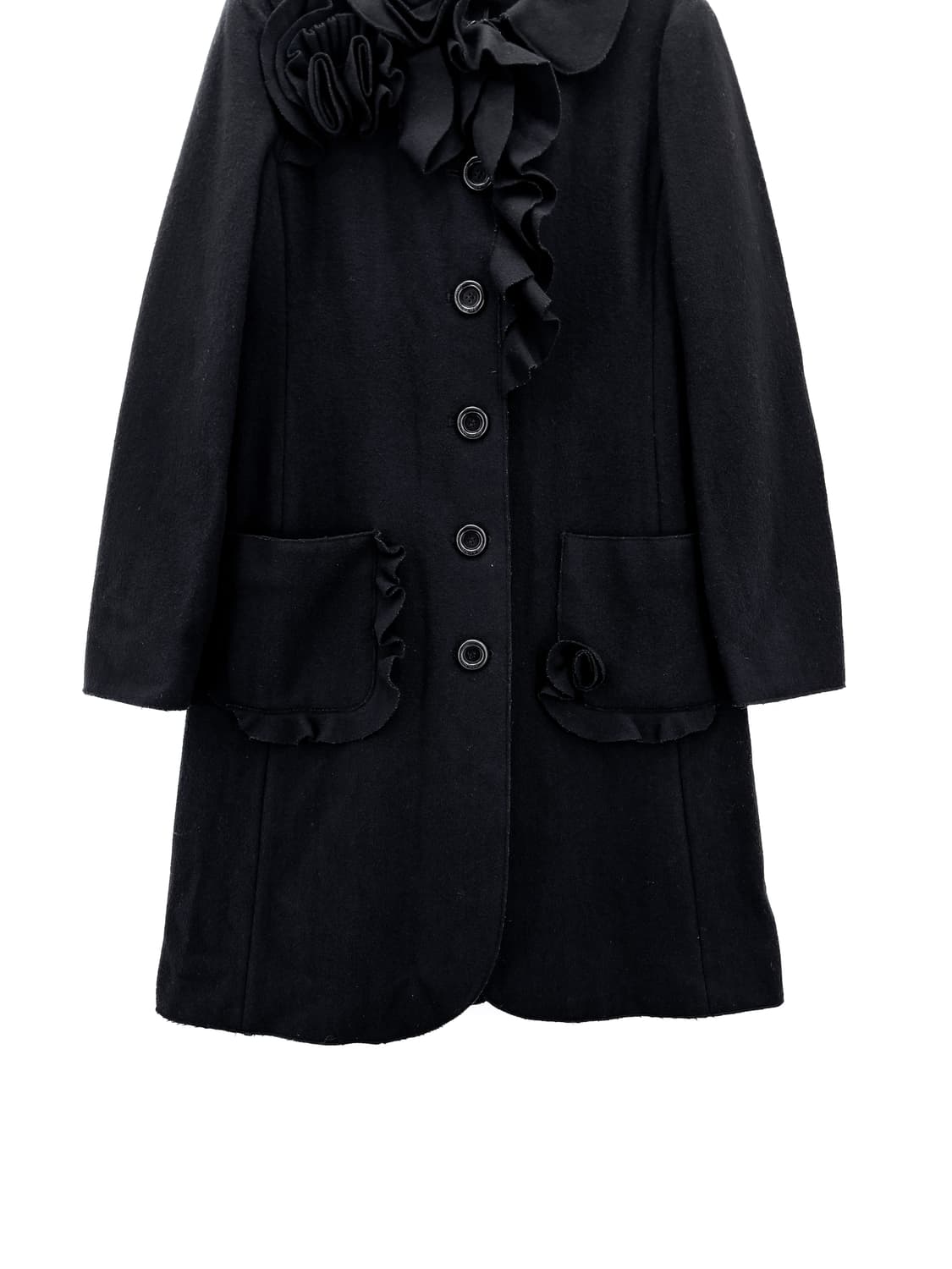 모스키노 06F/W 러플 장식 울 코트 상품이미지4