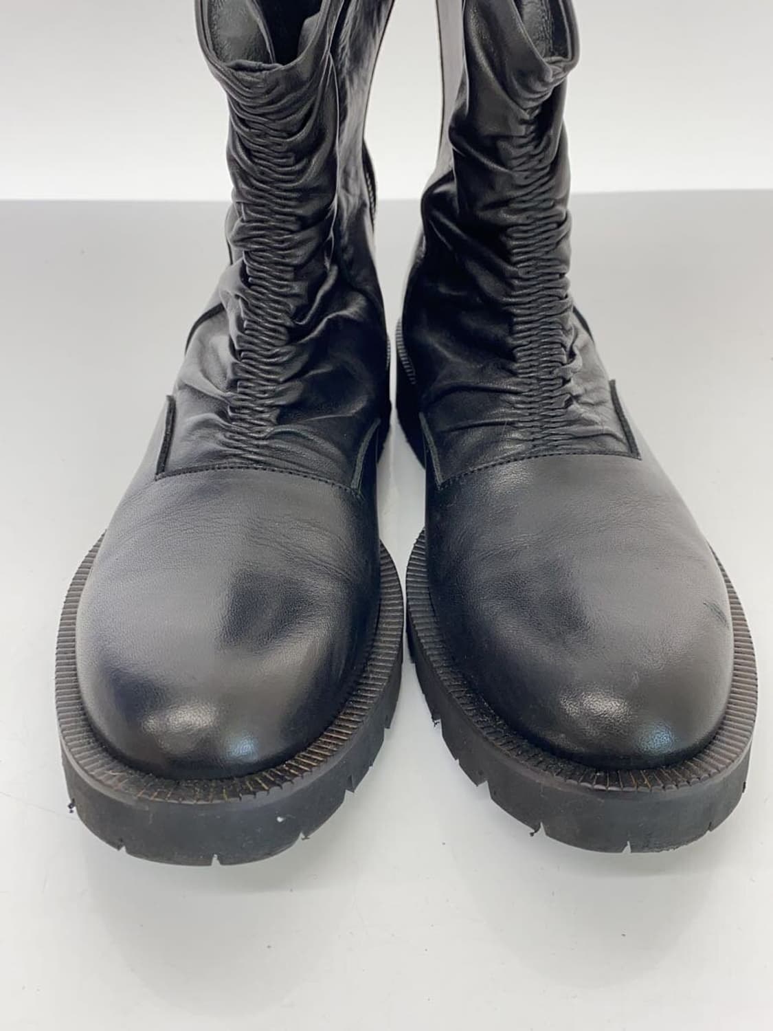 요지야마모토 지퍼 업 레더 부츠 / NC-E05-763 상품이미지2