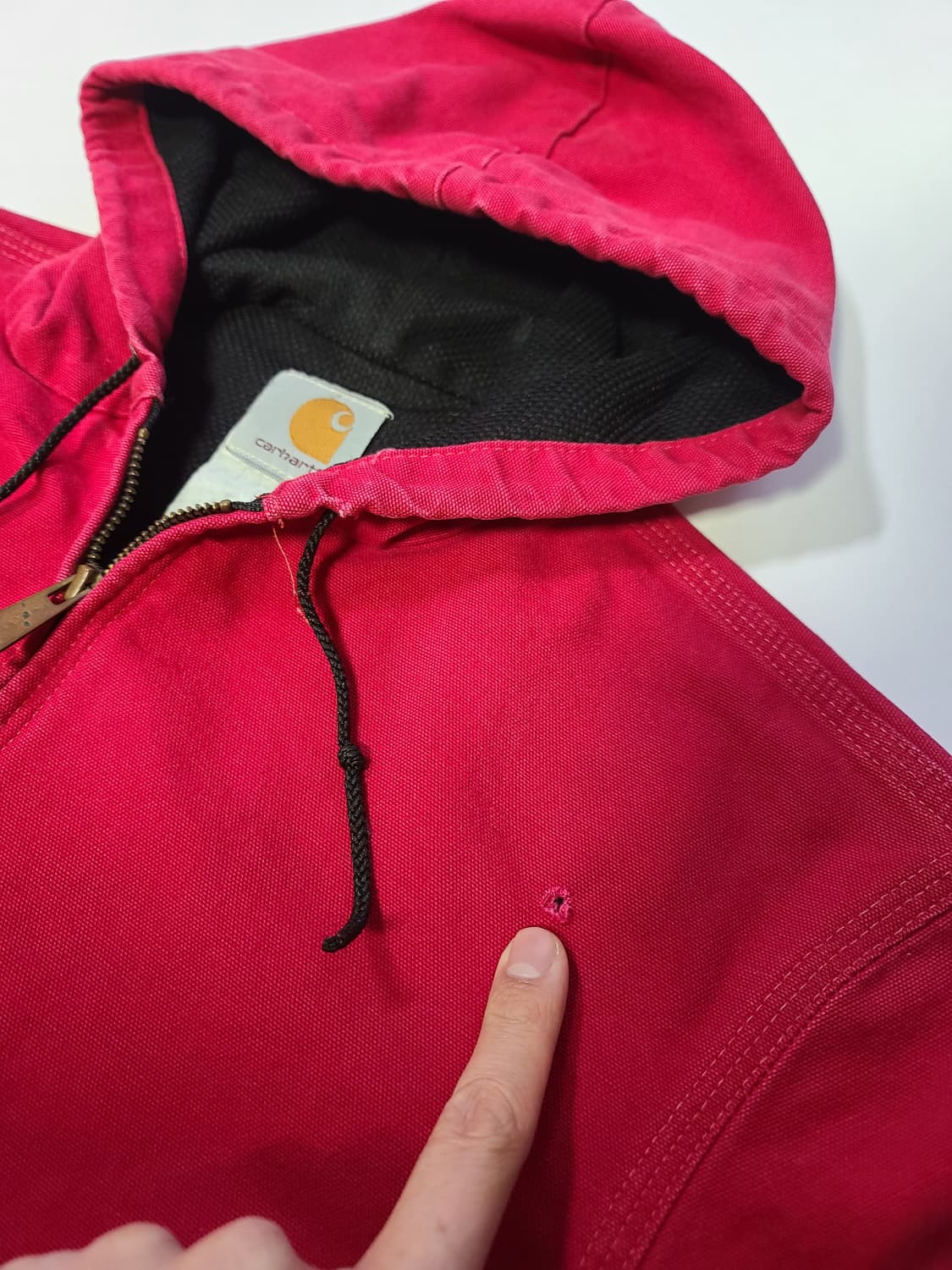 칼하트 레드 덕액티브 디트로이트 후드 자켓(실측M) 상품이미지7