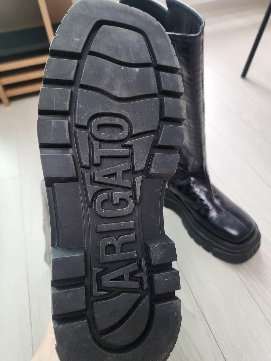 악셀아리가토 크로커다일 레더 롱부츠 250 상품이미지2