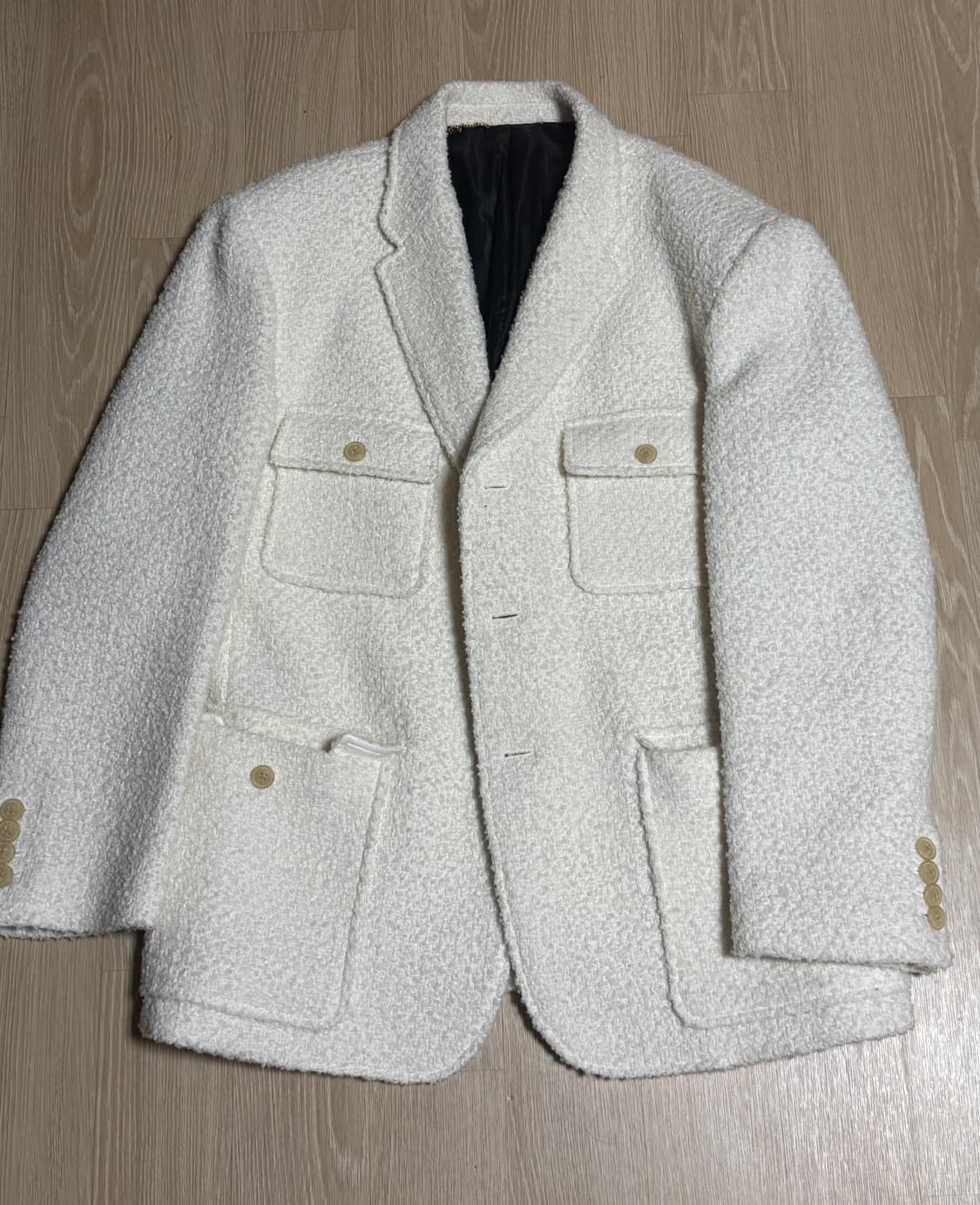 xoxogoodboy 화이트 트위드 자켓 os 상품이미지1