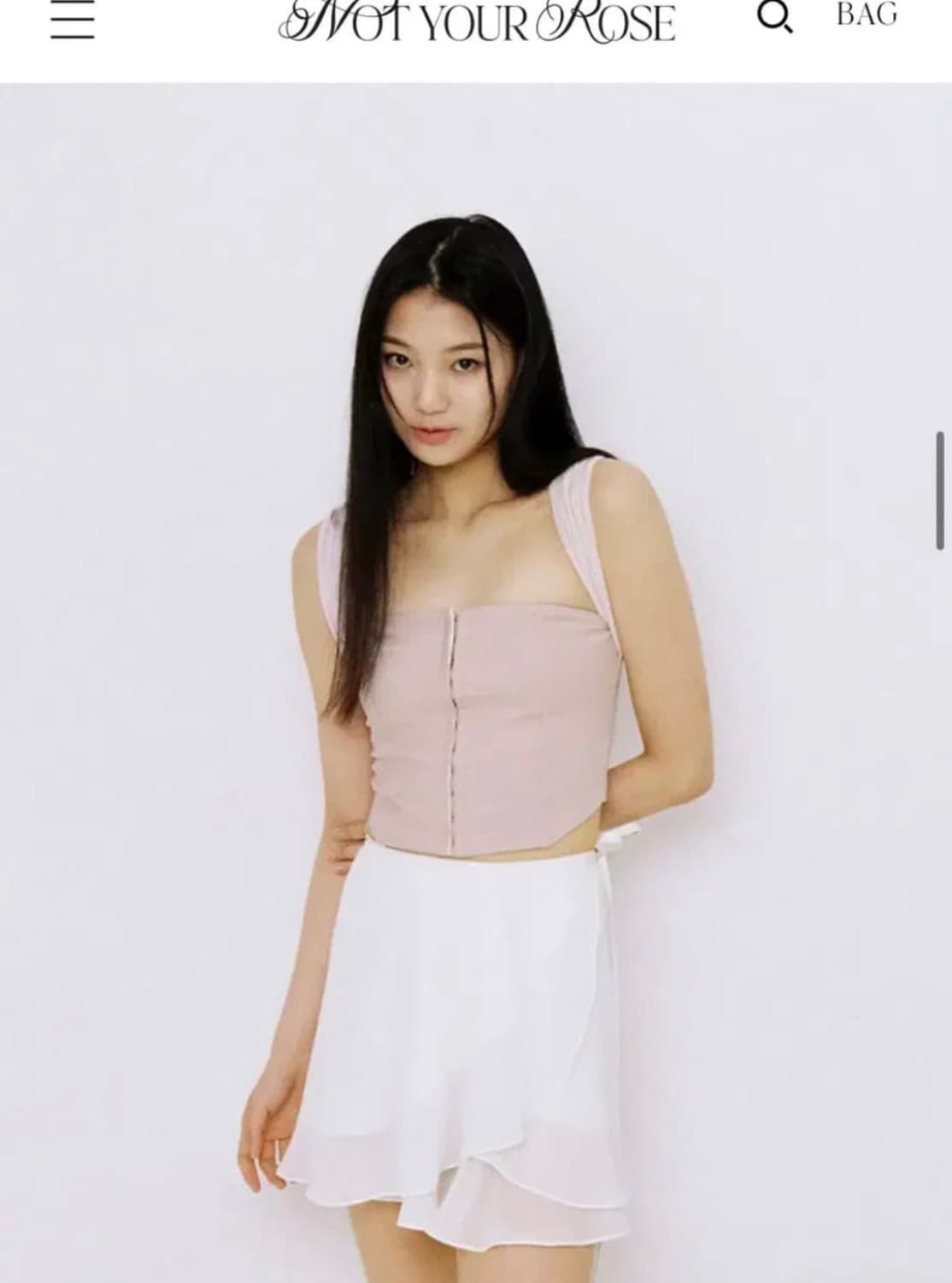 (교신 가능)낫유어로즈 리나탑 핑크 상품이미지1