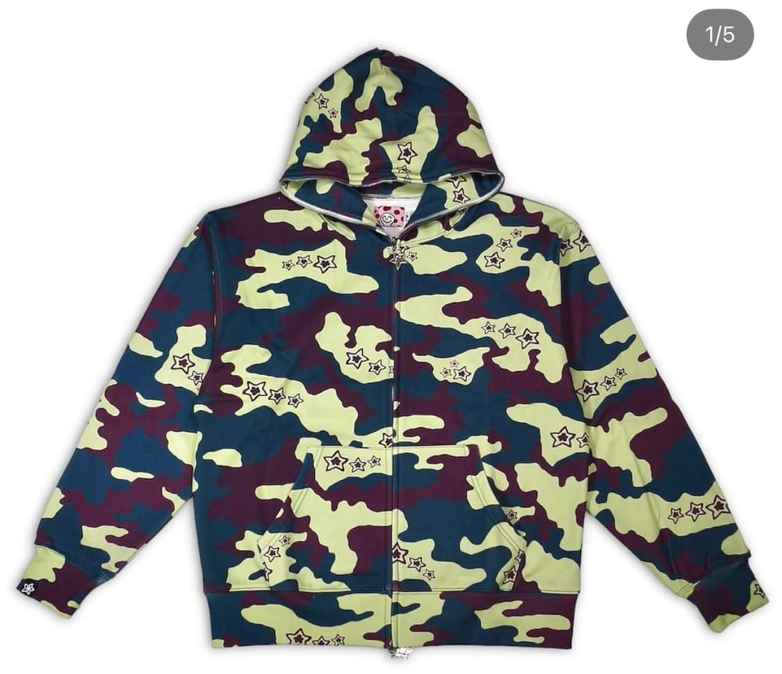 [M] 스타팀 STAR CAMO FULL ZIP HOODIE 스타팀집업 상품이미지1