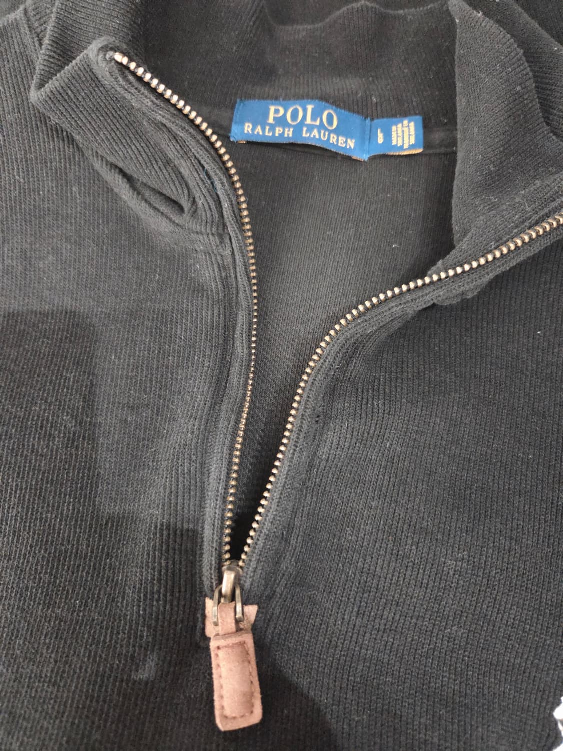 폴로랄프로렌 코튼 하프집업 블랙_L 상품이미지5