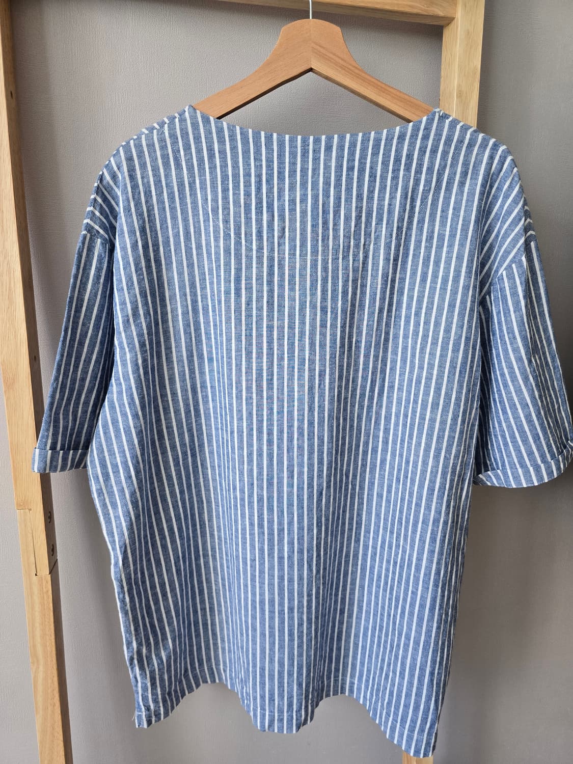 자라 린넨 스트라이프 셔츠 XL 상품이미지3