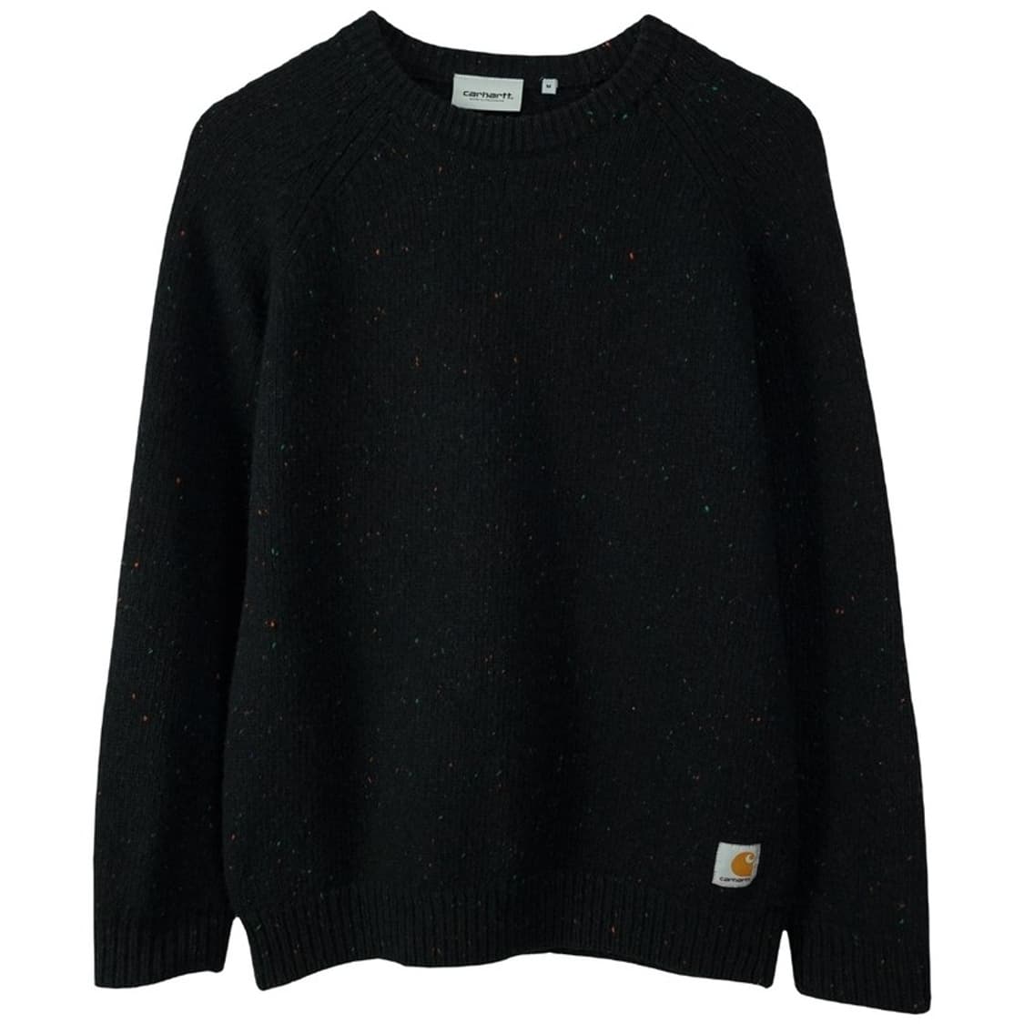 [칼하트] 로고 패치 크루넥 니트 스웨터 블랙 M19744 상품이미지2