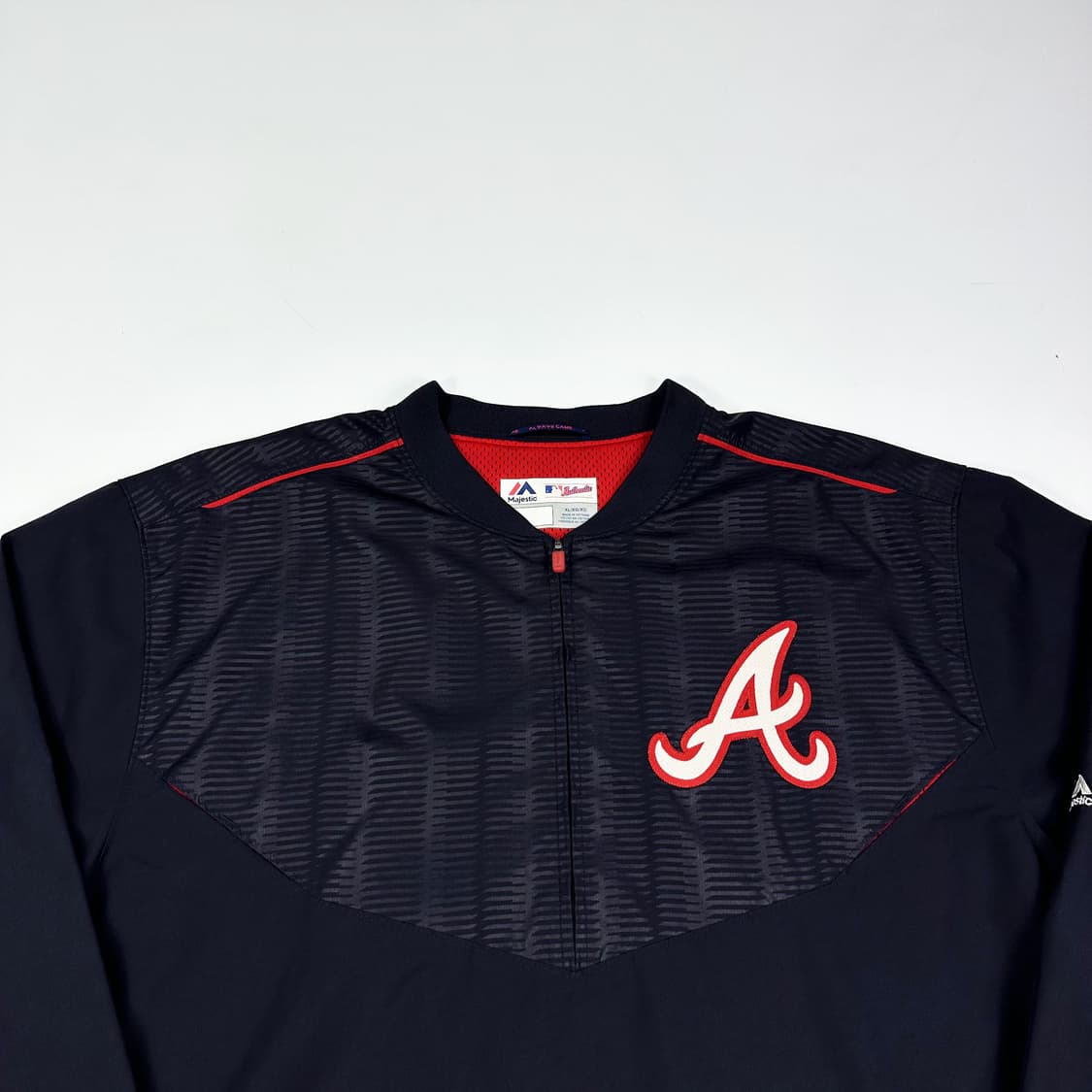 마제스틱 MLB 애틀란타 우븐 웜업 블랙 실측2XL 상품이미지2