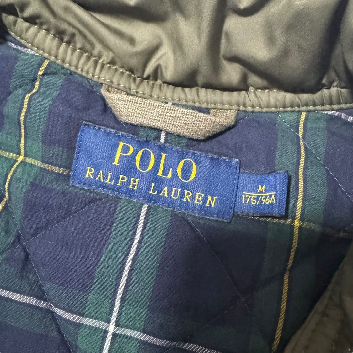 신형 폴로 랄프로렌 올리브 카키 퀼팅조끼 상품이미지7