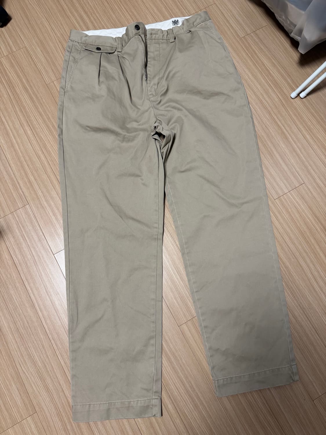 폴로 휘트먼 투플리츠 릴렉스핏 치노팬츠33/32 상품이미지1