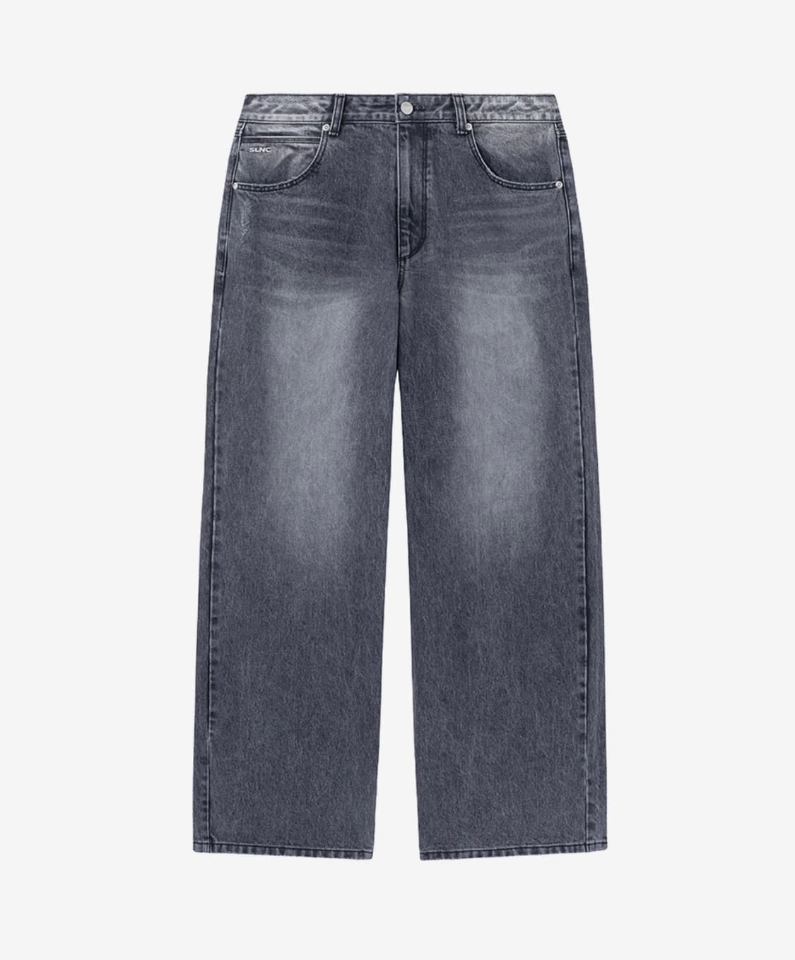 인사일런스 CALIK 로우 웨이스트 와이드 데님팬츠 진 ASH GREY 상품이미지3