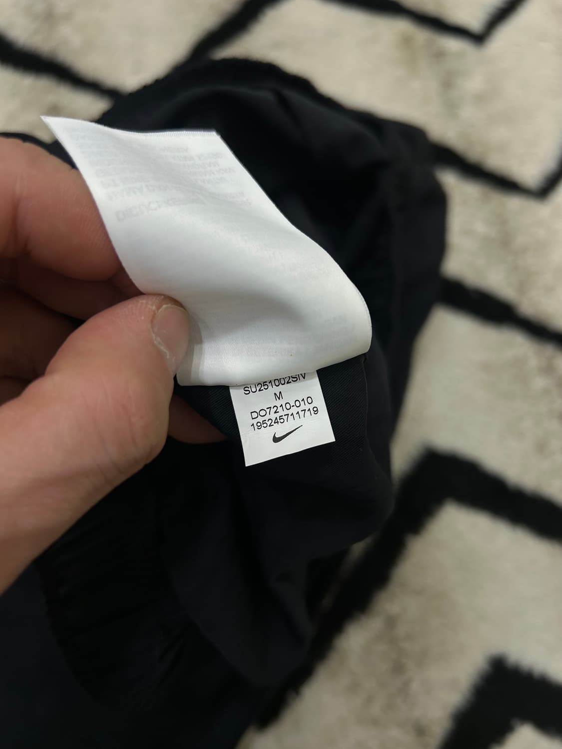 [M]나이키 스우시 와이드 우븐 카고 팬츠/블랙 상품이미지7