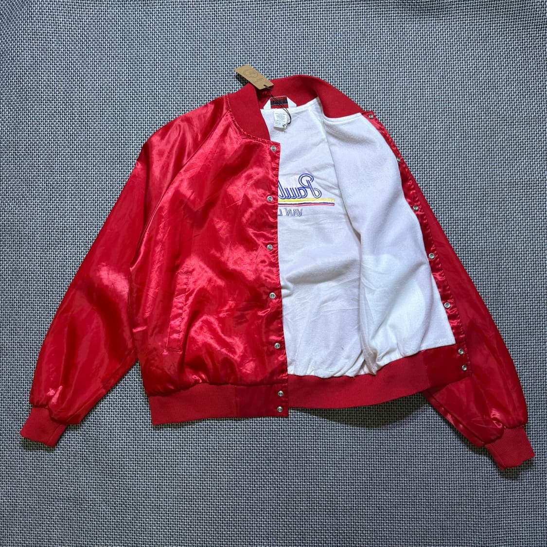 80s USA 사틴 베이스볼 점퍼 상품이미지5