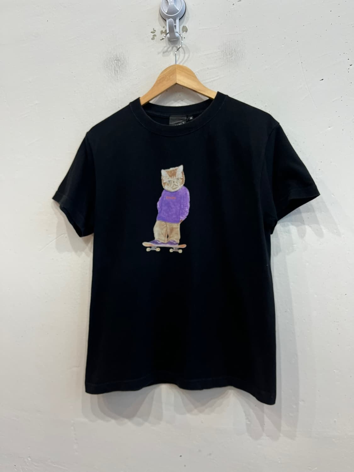 Beams 빔즈 캣 스케이트보드 반팔 티셔츠 상품이미지1