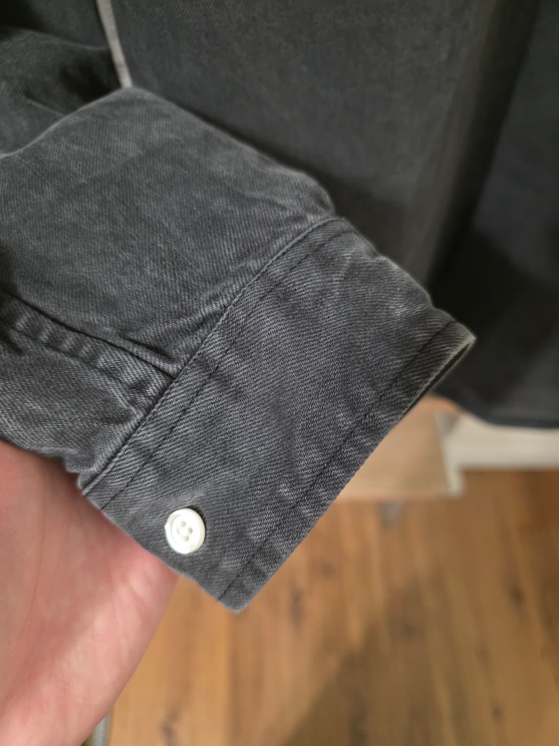 슈프림 스몰 박스 데님 셔츠 블랙 상품이미지6