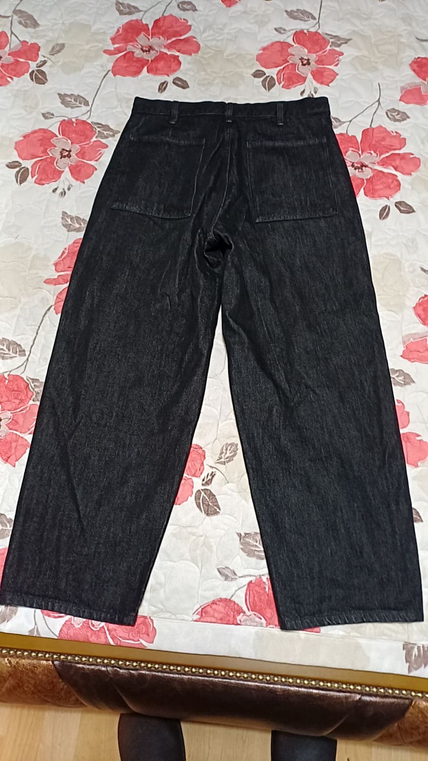 유니클로 와이드블랙진 33인치 기장103 상품이미지5