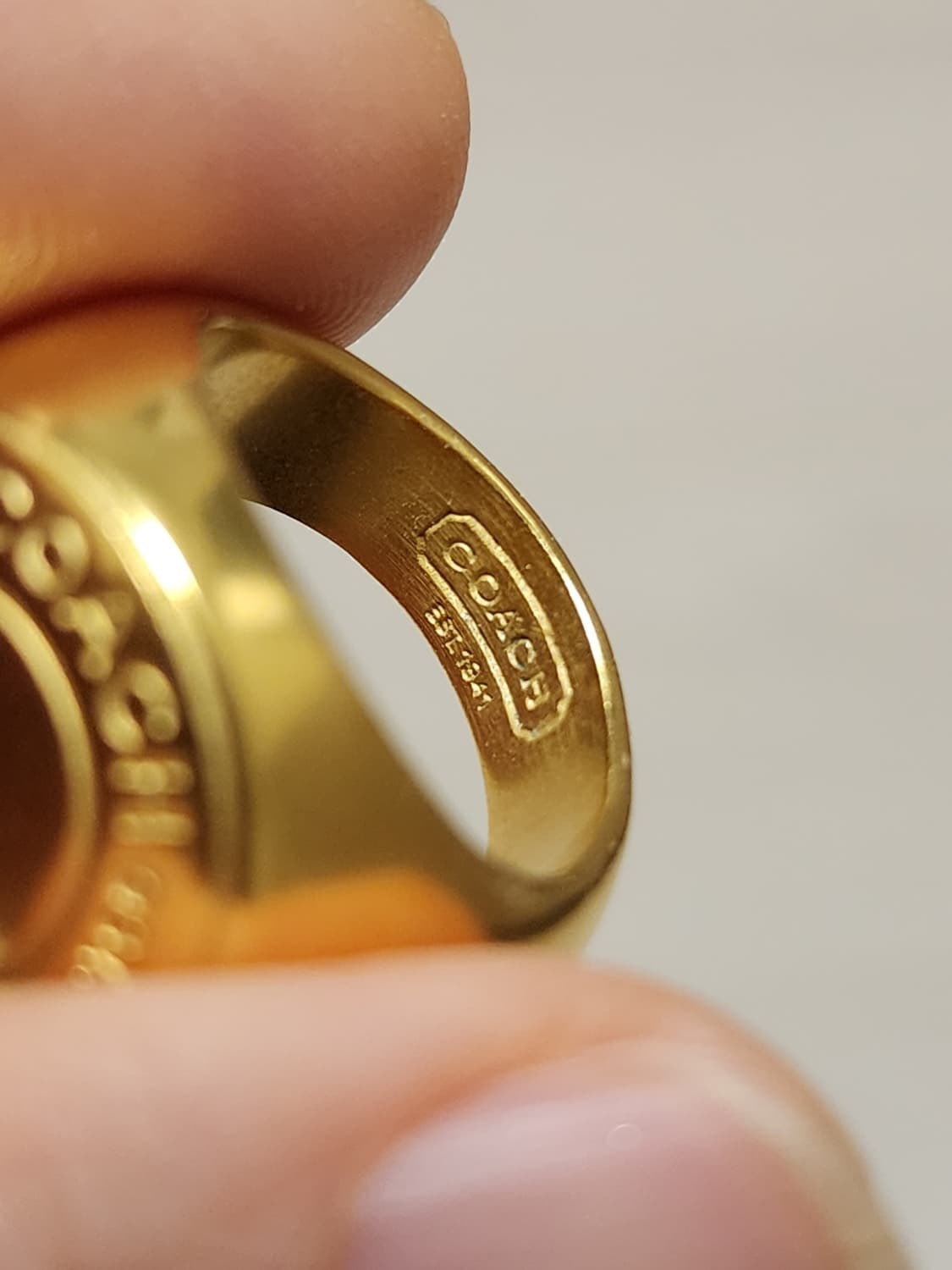 정품 코치 시그니처 귀걸이 및 반지 세트 상품이미지8