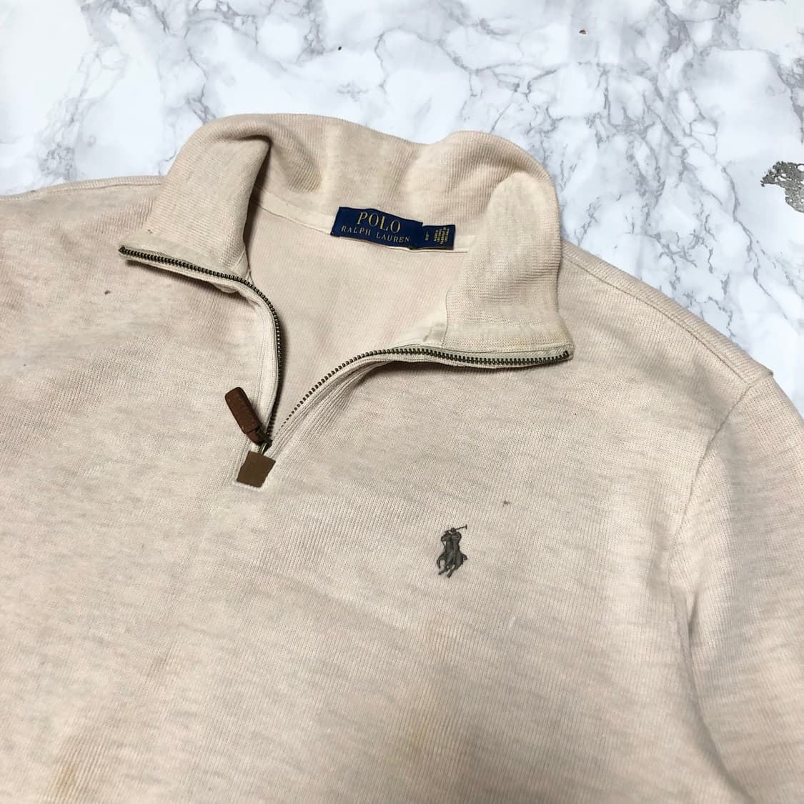 폴로 랄프로렌 반집업 니트 남성용 상품이미지2