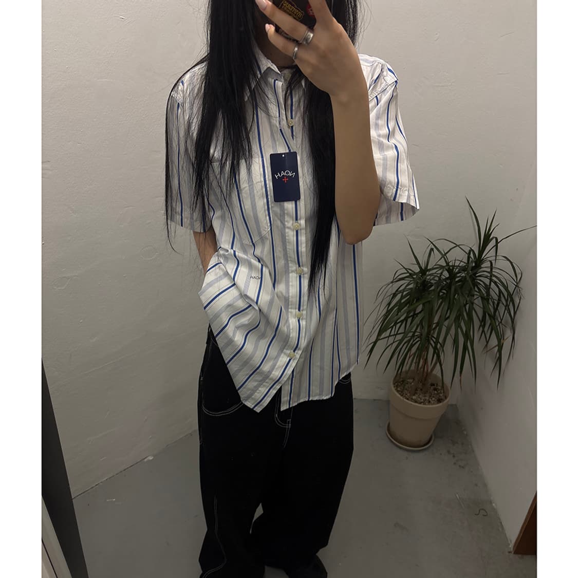 노아 NOAH Stripe S/S Shirt 상품이미지4