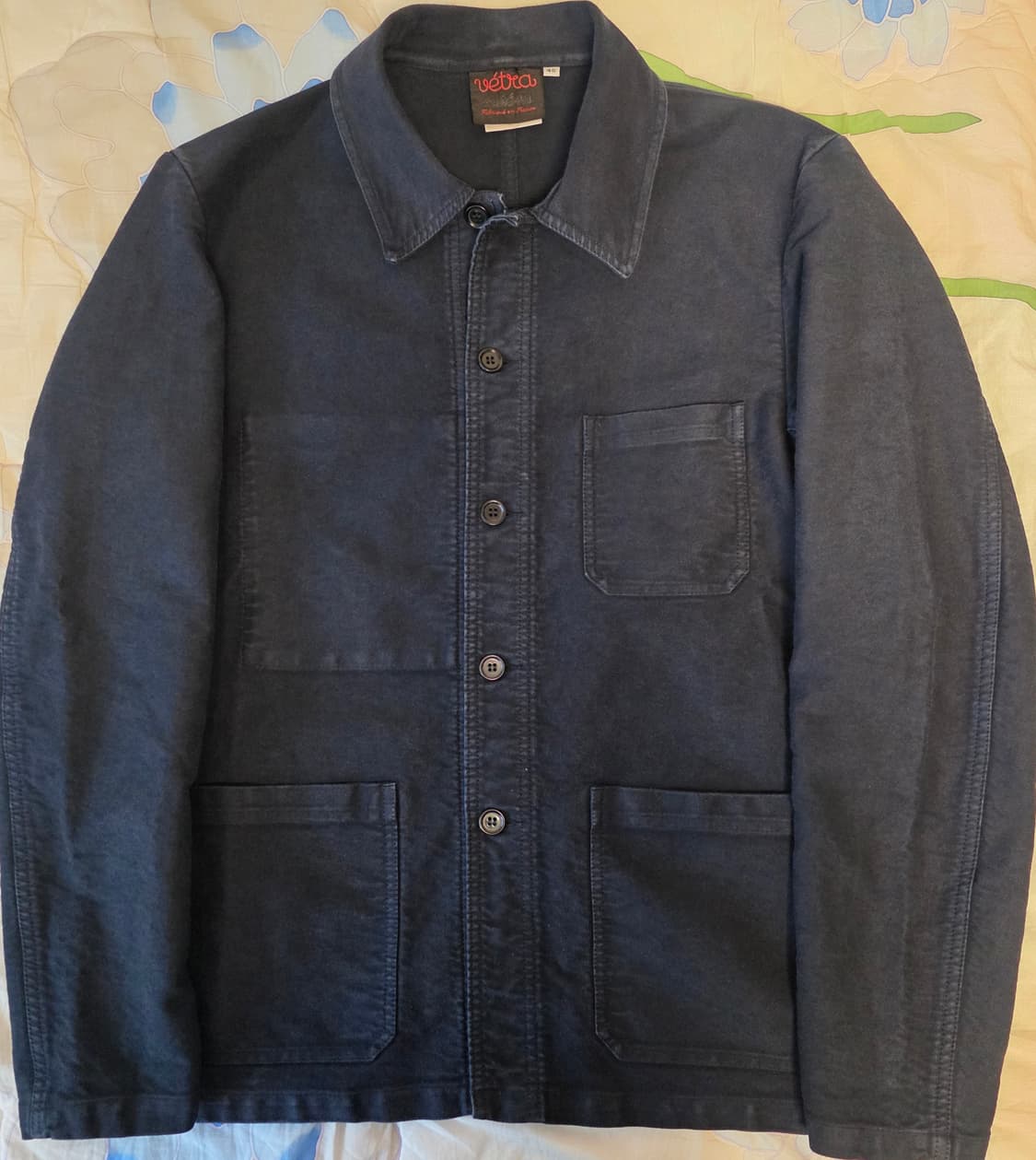 베트라 VETRA 몰스킨 프렌치 워크자켓  블루 (46) 100~105 상품이미지2