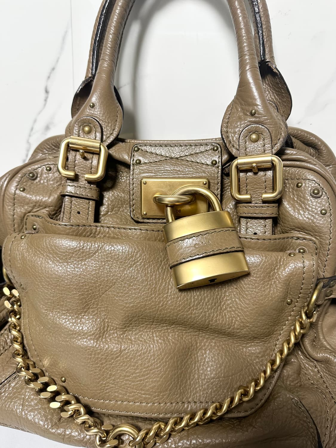 [A+ 정품] 끌로에 패딩턴백 브라운 라지 상품이미지3