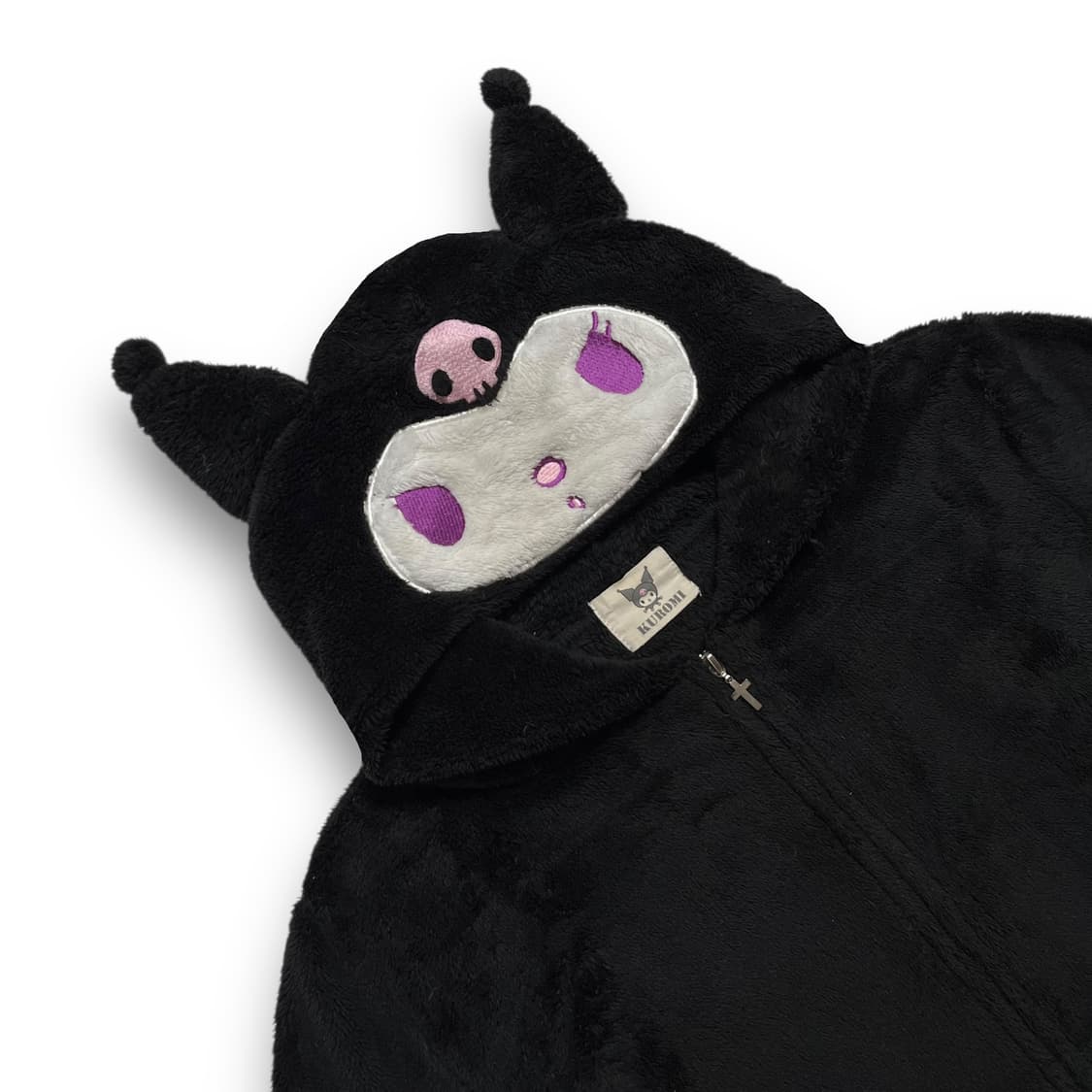 쿠로미 악마 루시퍼 날개 플리스 후디 집업 상품이미지1