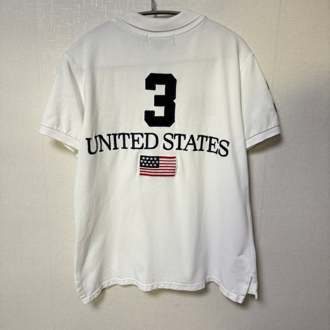 폴로 빅포니 성조기🇺🇸 치프키프 화이트 pk 반팔티 M 상품이미지3