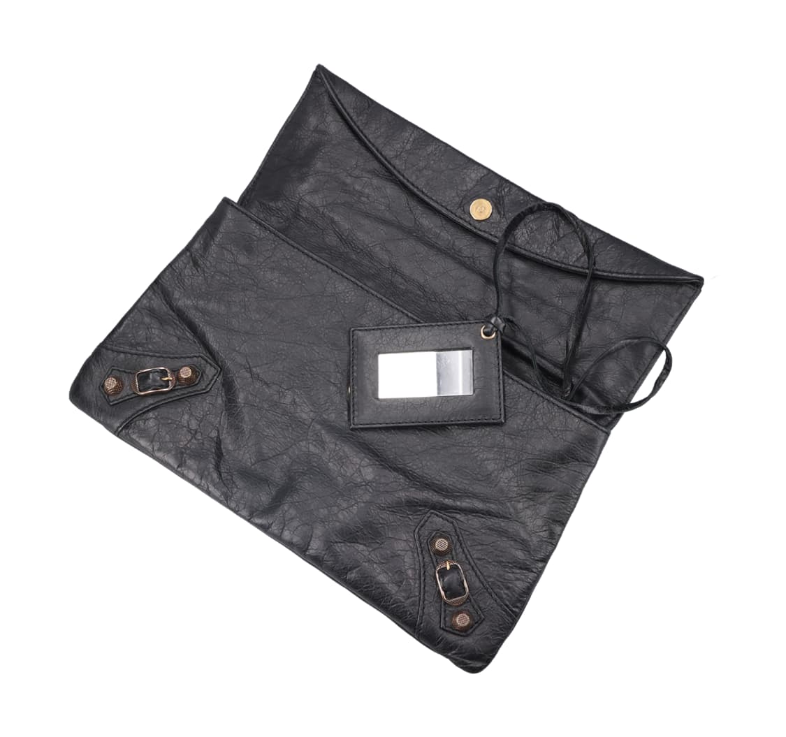 발렌시아가 282011 엔벨롭 클러치 블랙  상품이미지3