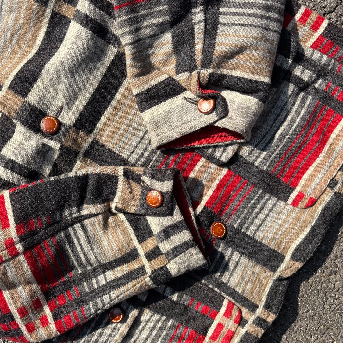 90년대 이태리 베네통 에스닉 울 코트 상품이미지5