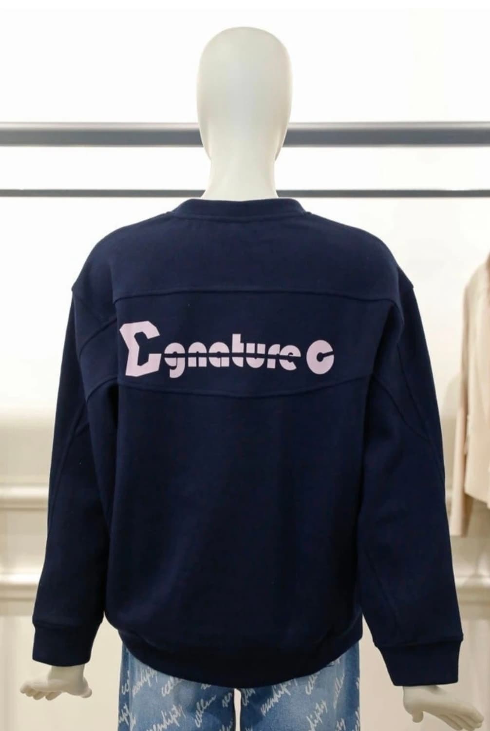 씨씨콜렉트 cc collect 네이비 맨투맨 FREE 상품이미지4