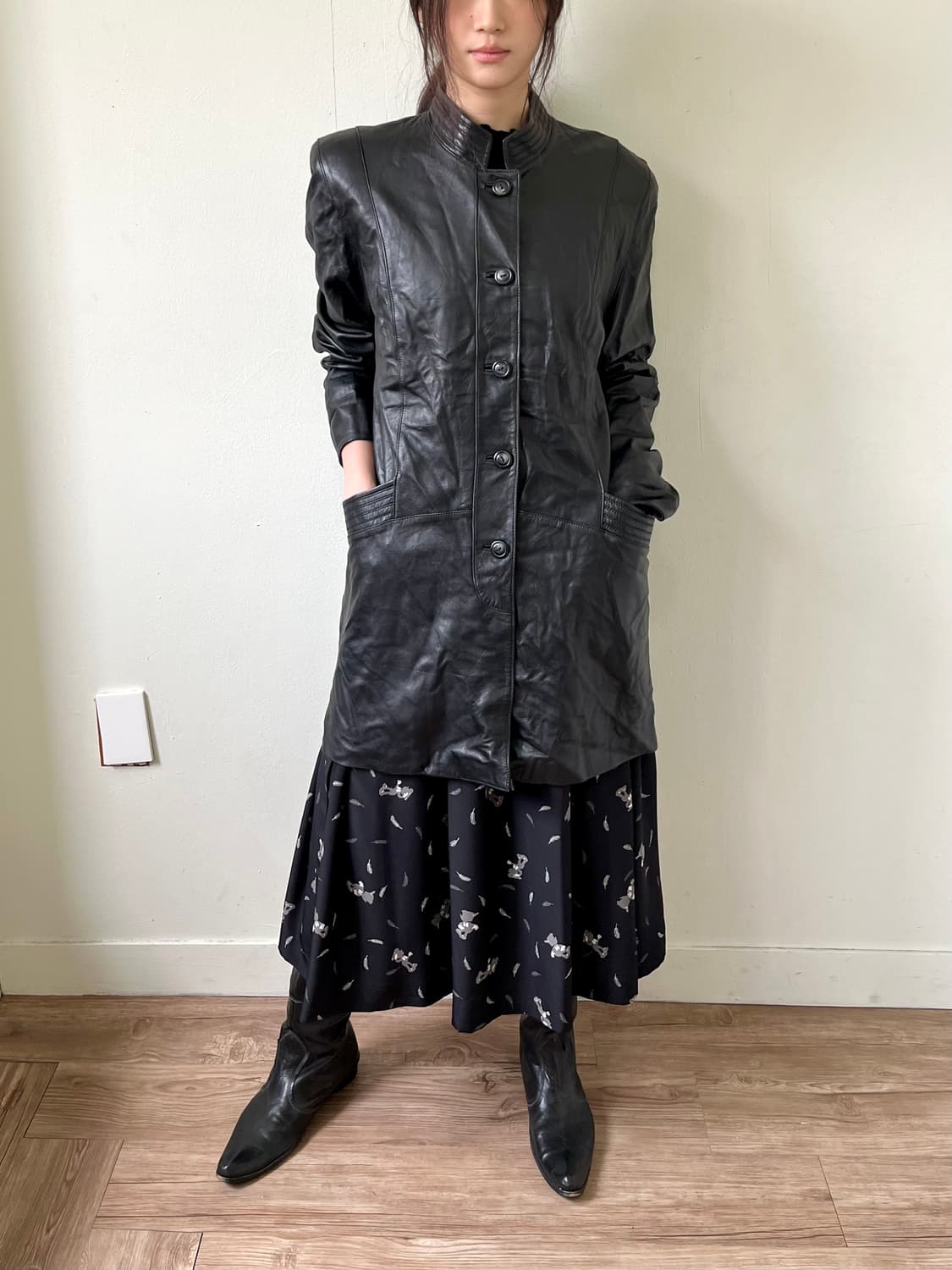 astoria 차이나 넥 레더 자켓 상품이미지6