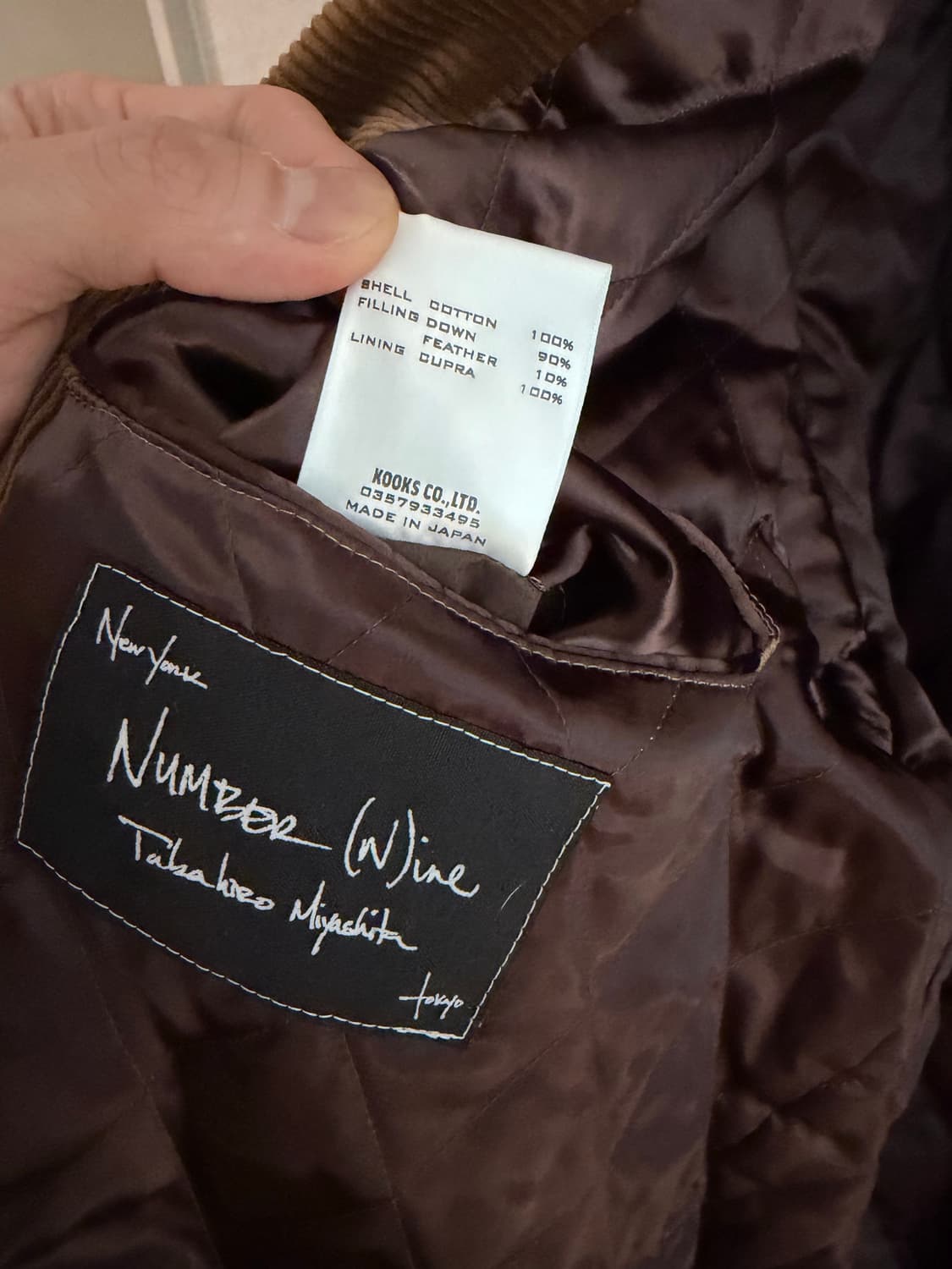 넘버나인 코듀로이 자켓 상품이미지6