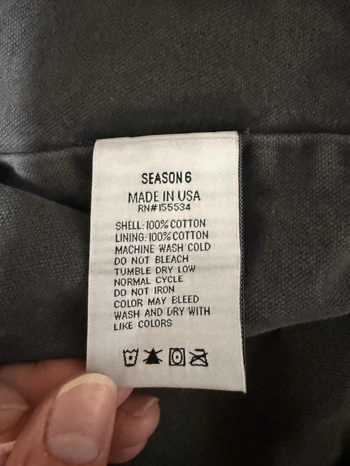 [M] 이지시즌6 캔버스 자켓 granite 상품이미지6