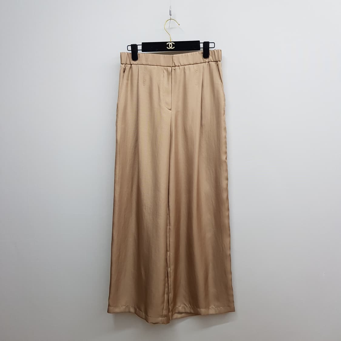 한섬 sjsj 2022 새틴 밴딩 와이드 슬랙스 팬츠 67-98사이즈 상품이미지1