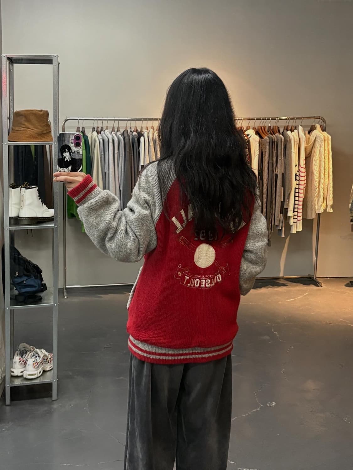 빈티지 베이스볼 니트 바시티 재킷 A2297 상품이미지1