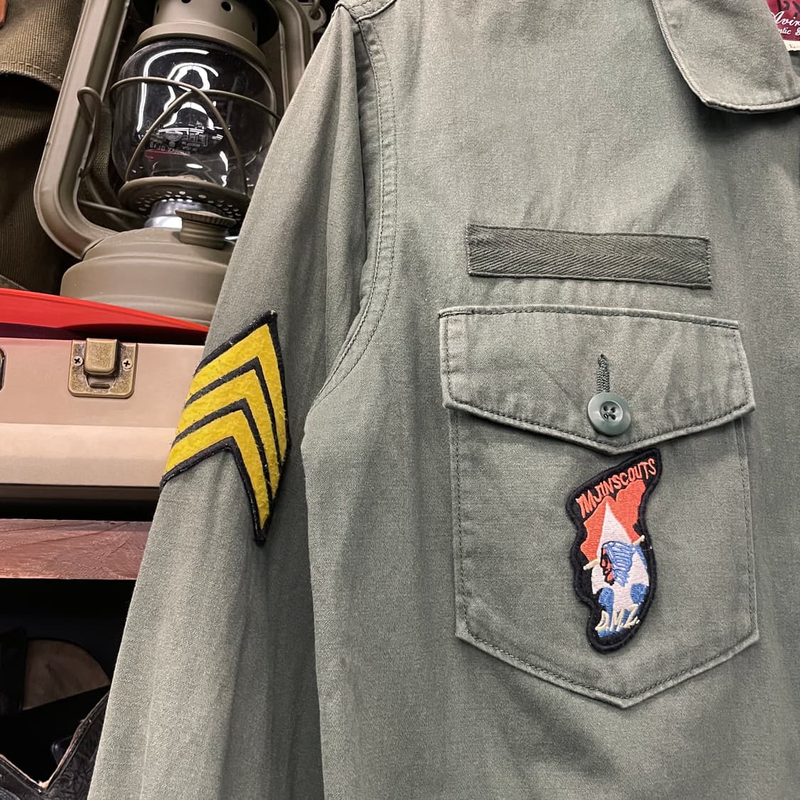 아비렉스 OG-107 U.S ARMY 패치 DMZ 셔츠 자켓 상품이미지3