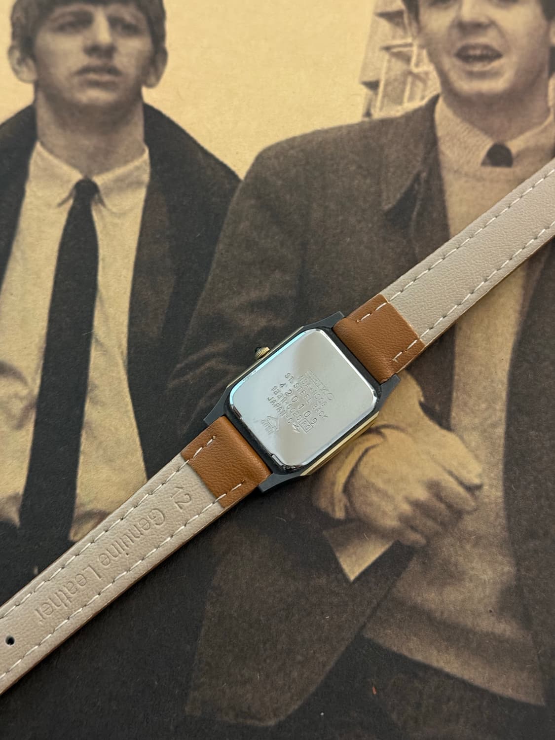 세이코 Seiko 쿼츠 스퀘어 엑셀린 브라운 레이디스 상품이미지3