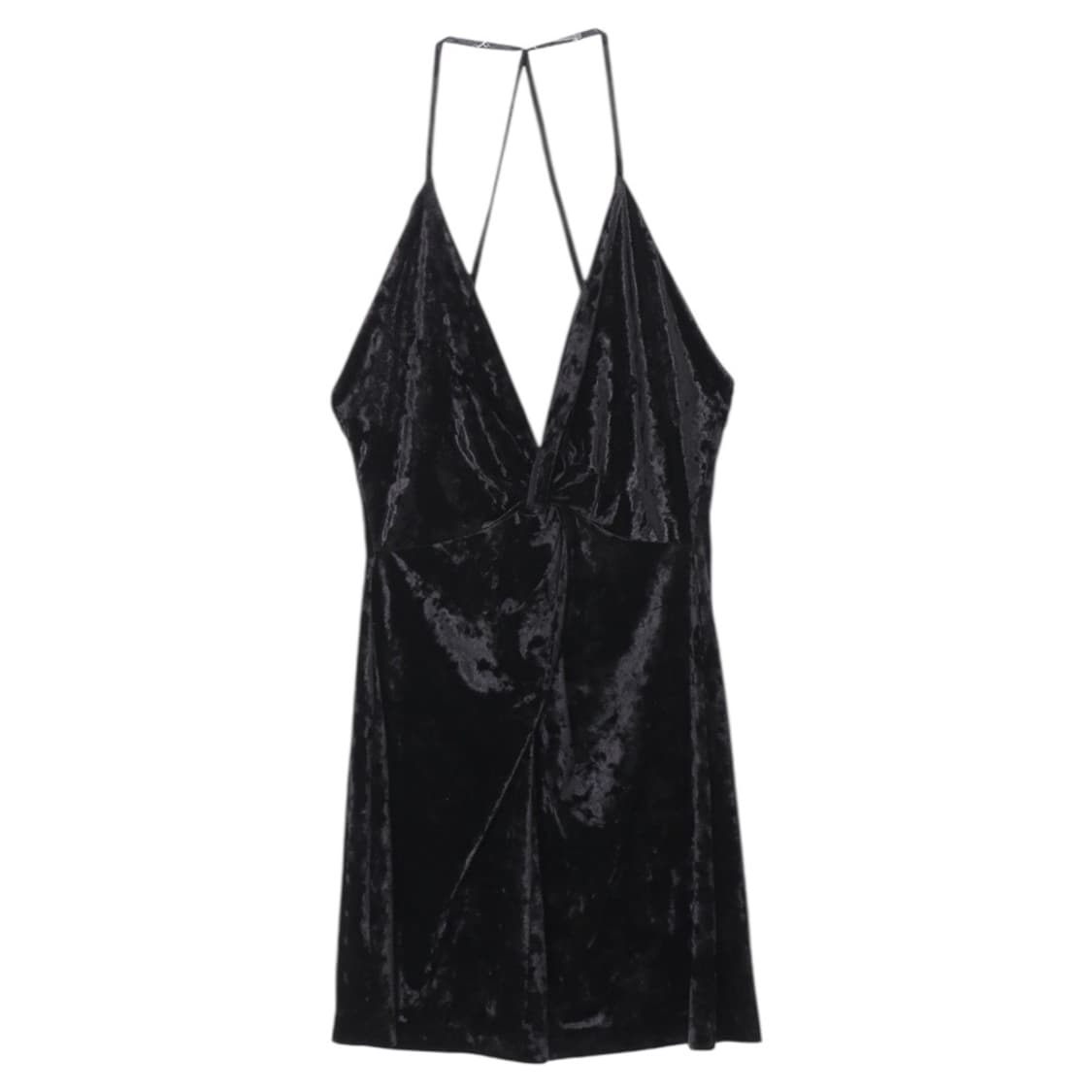 자라 블랙 벨벳 슬리브리스 원피스 상품이미지2