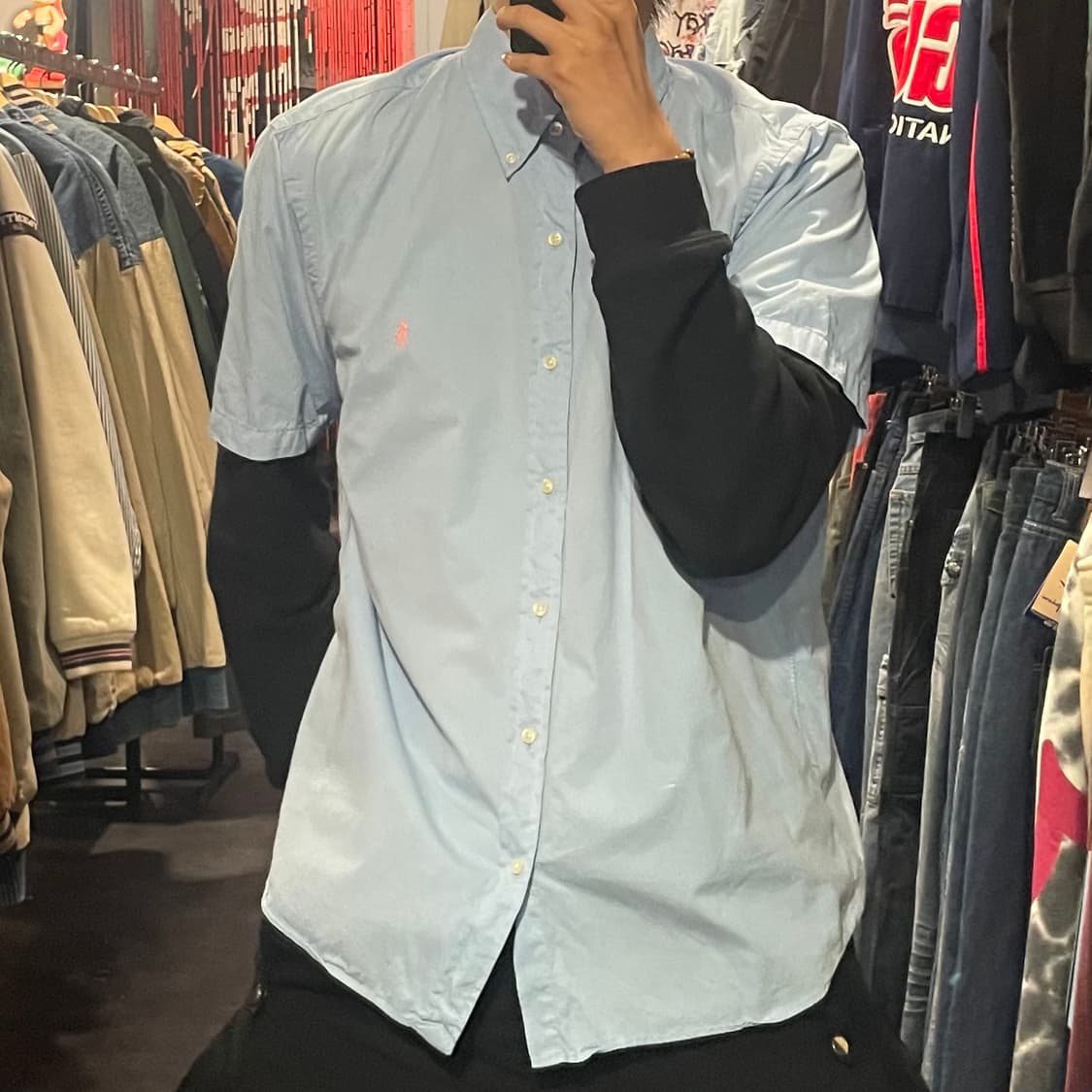 [IM] polo 폴로 하늘 반팔셔츠 상품이미지3