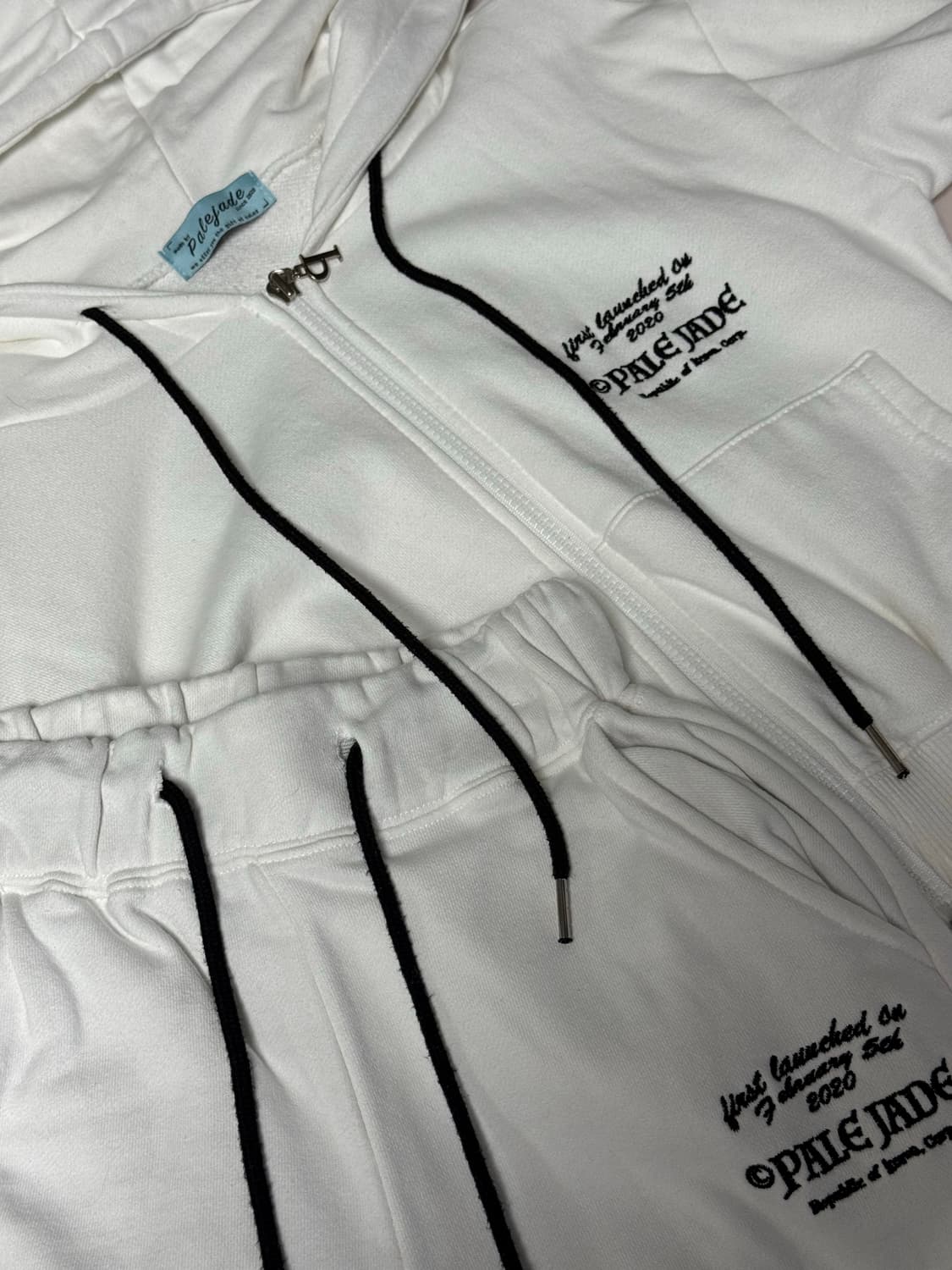 페일제이드 노퍼지 트레이닝복 세트 화이트 상품이미지4