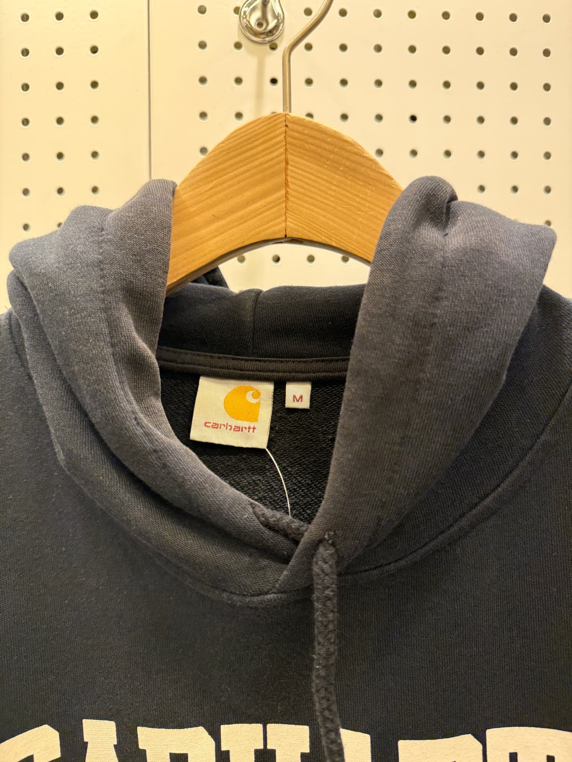 칼하트 빅로고 블랙 후드티 U1017 상품이미지5