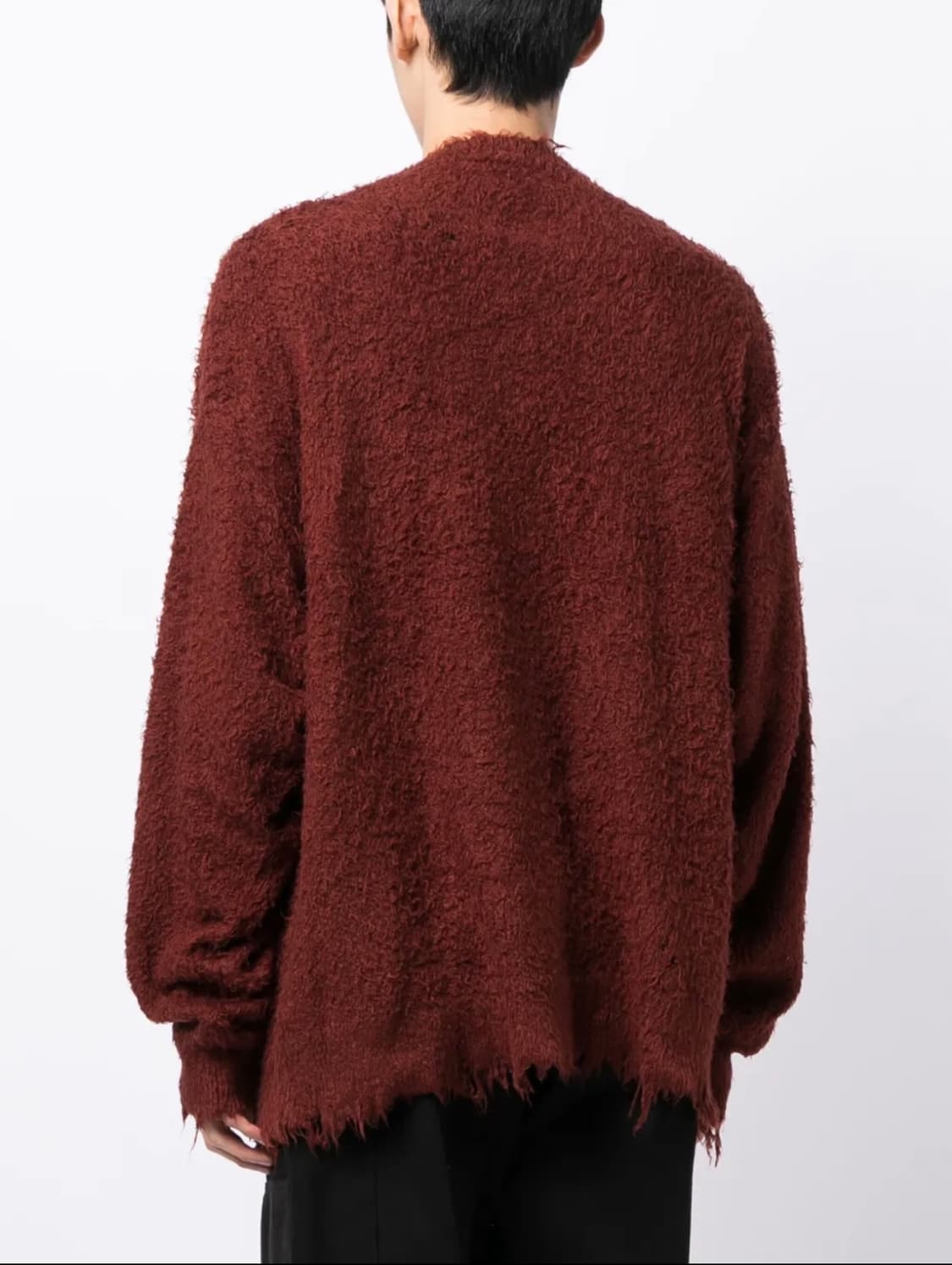 (정품/새상품) 미하라 야스히로 남성 브라운 코튼 풀오버 니트 상품이미지7