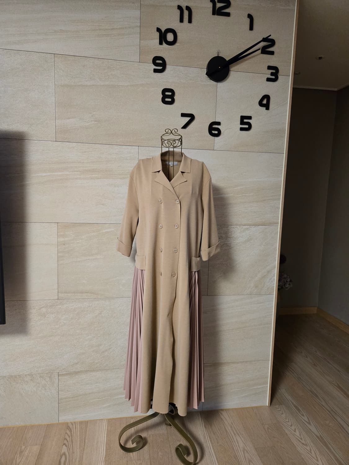 [m] 빈폴 여성 플리츠 롱 원피스 상품이미지1