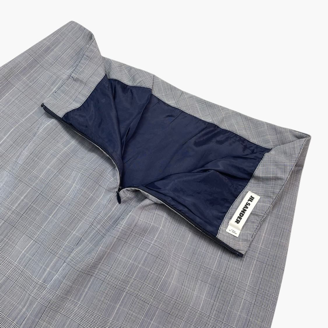 질샌더 Jil Sander 그레이 그렌체크 울 미디스커트 40 상품이미지8